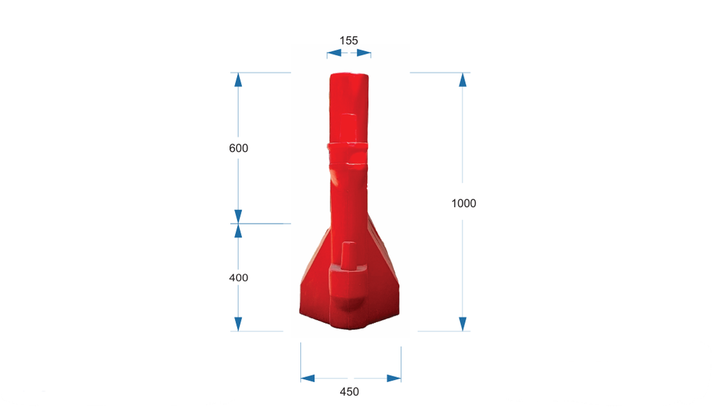 GuardX 1000™ HD Water Barrier Red - 2000 (L) x 450 (W) x 1000 (H) mm