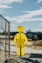 1200 x 1800mm Coreflute Yellow Man Cut Out - Hands Down