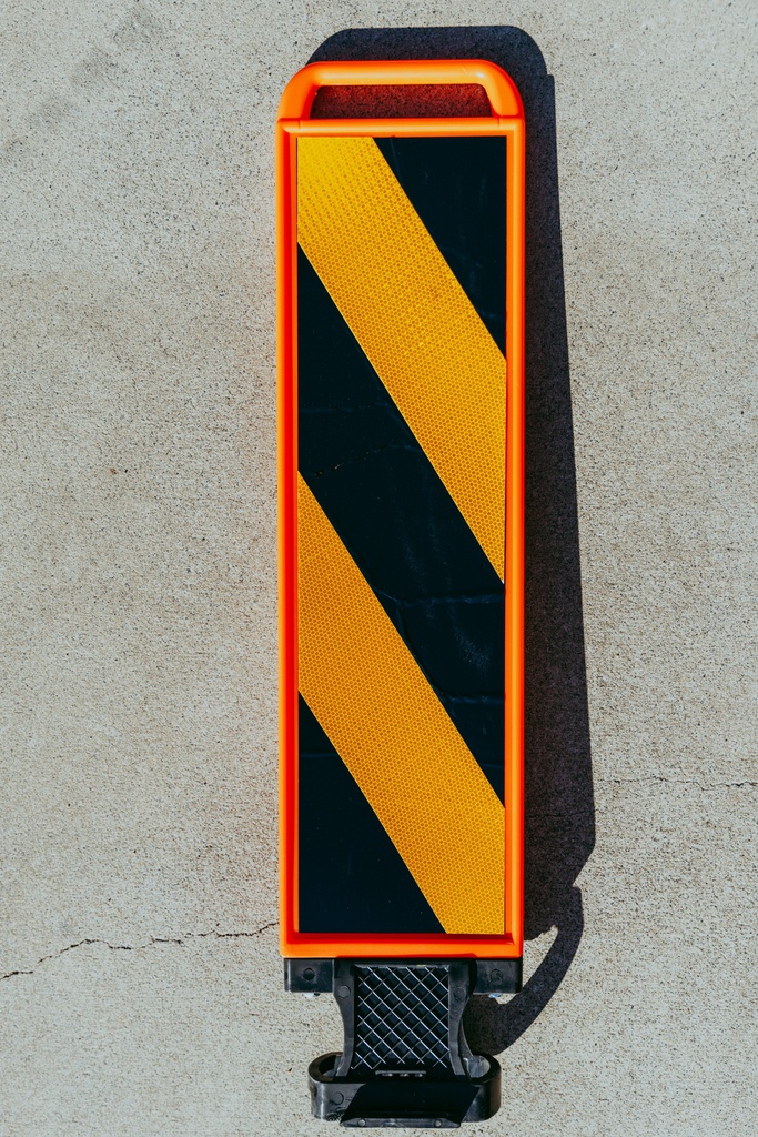Traffic Lane Separator Flat Hazard Panel