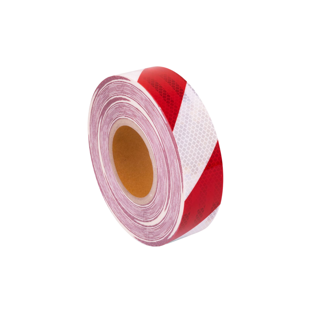  Red/White Adhesive Reflective Tape 48mm x 45m Class 2