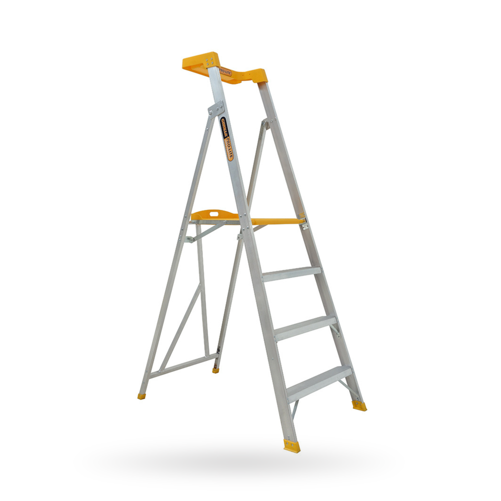 Aluminium Platform Step Ladder 1146mm - 150kg Rated