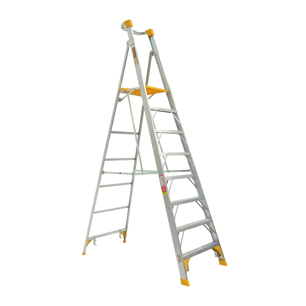 Aluminium Platform Step Ladder 2400mm - 150kg Rated