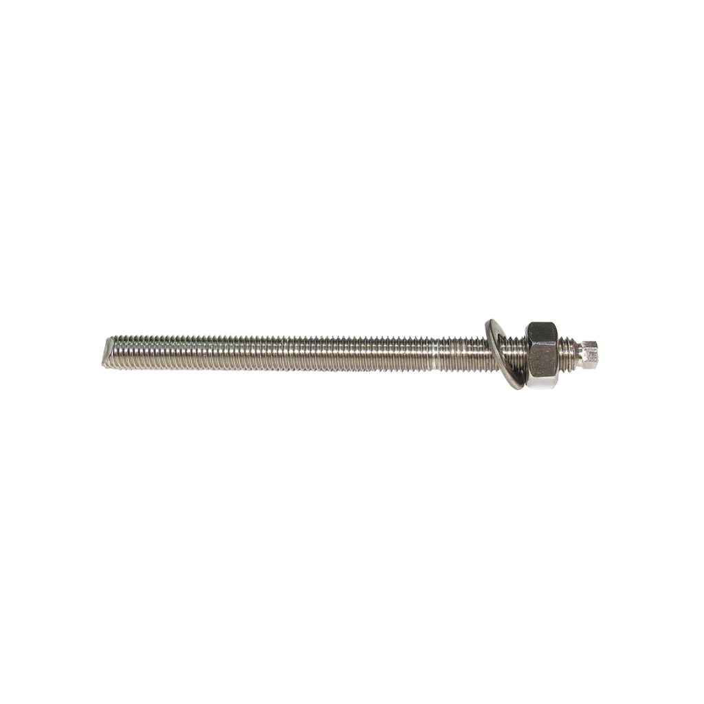 Chemical Anchor Stud 316 Stainless M20 x 260mm w/nuts &amp; washers (ea/10pack)