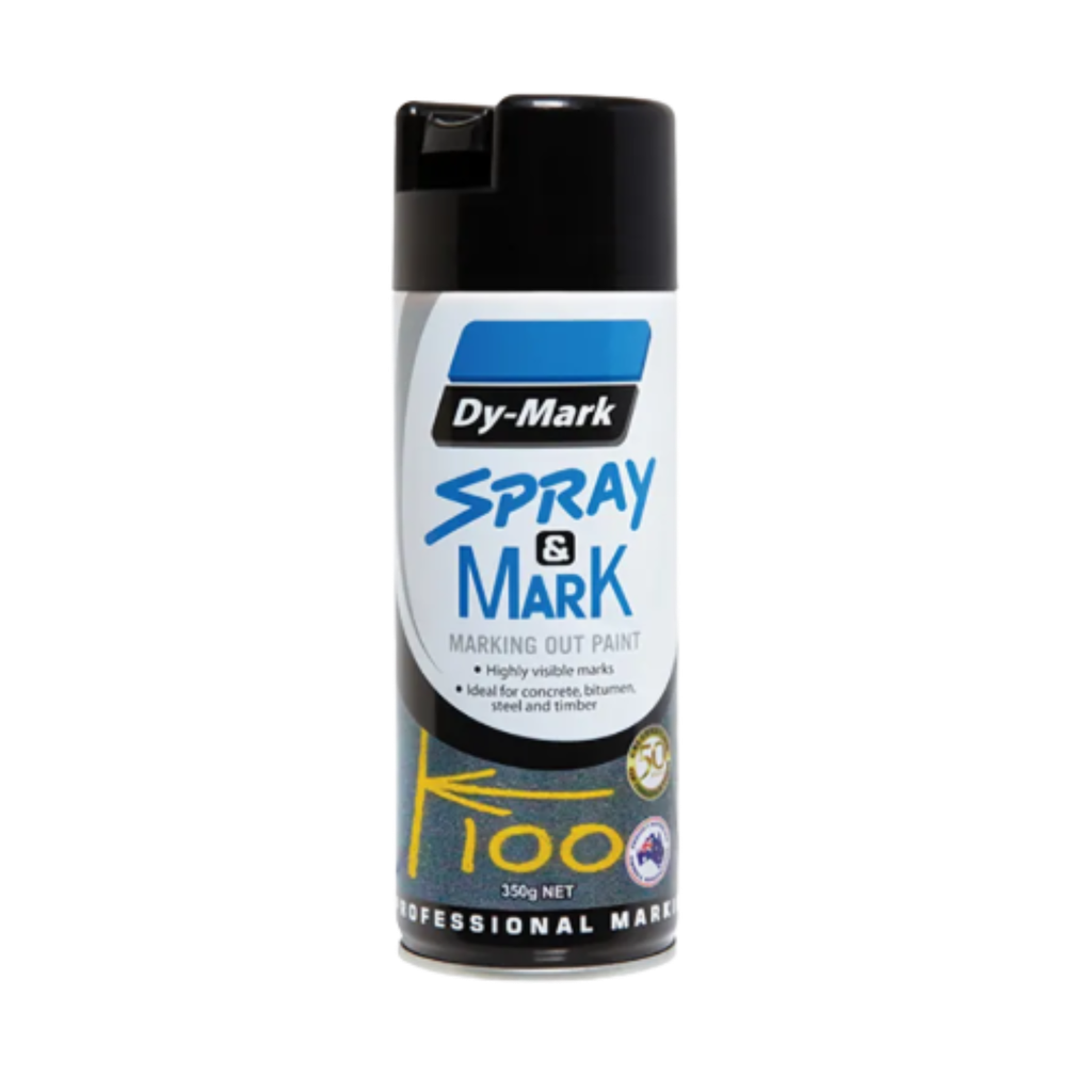 DYMARK Spray and Mark Layout Paint; Black 350gram (ea/12box)
