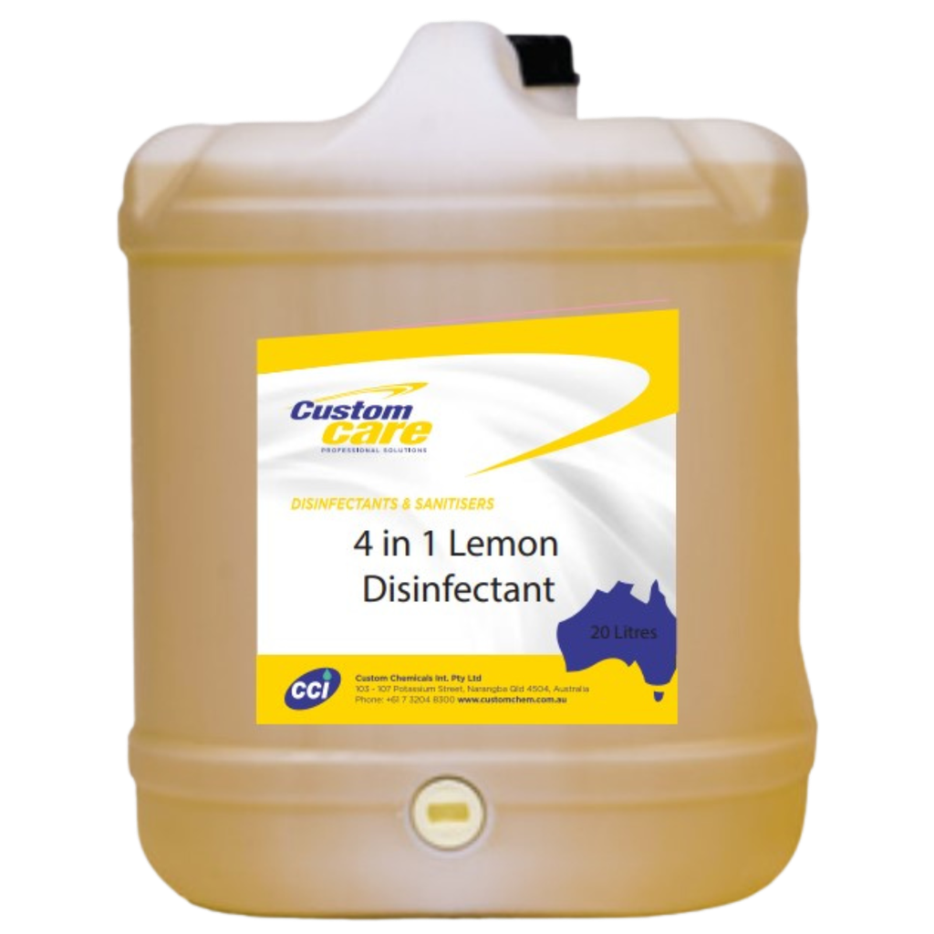 Disinfectant 4in1 Lemon Floor/Surface Cleaner 20L - Multi Purpose - Extra high concentrate