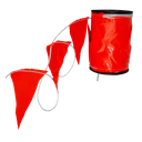 Extra Long Safety Flags - Orange Bunting - 100m on a spool (ea/6box)