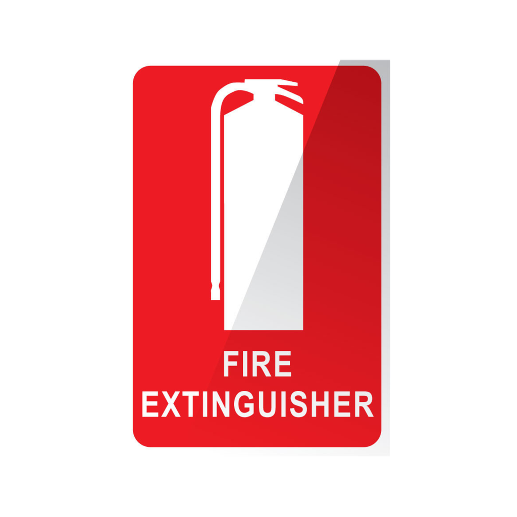 Safety Sign 150 x 225mm Poly - Fire Extinguisher