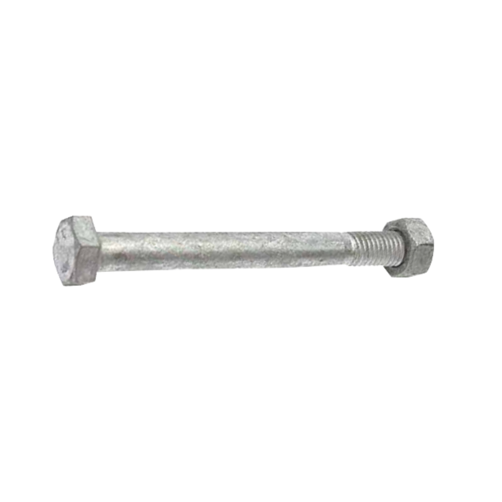 Hex Bolt &amp; Nut M12 x 75 Gal (ea/150Box)