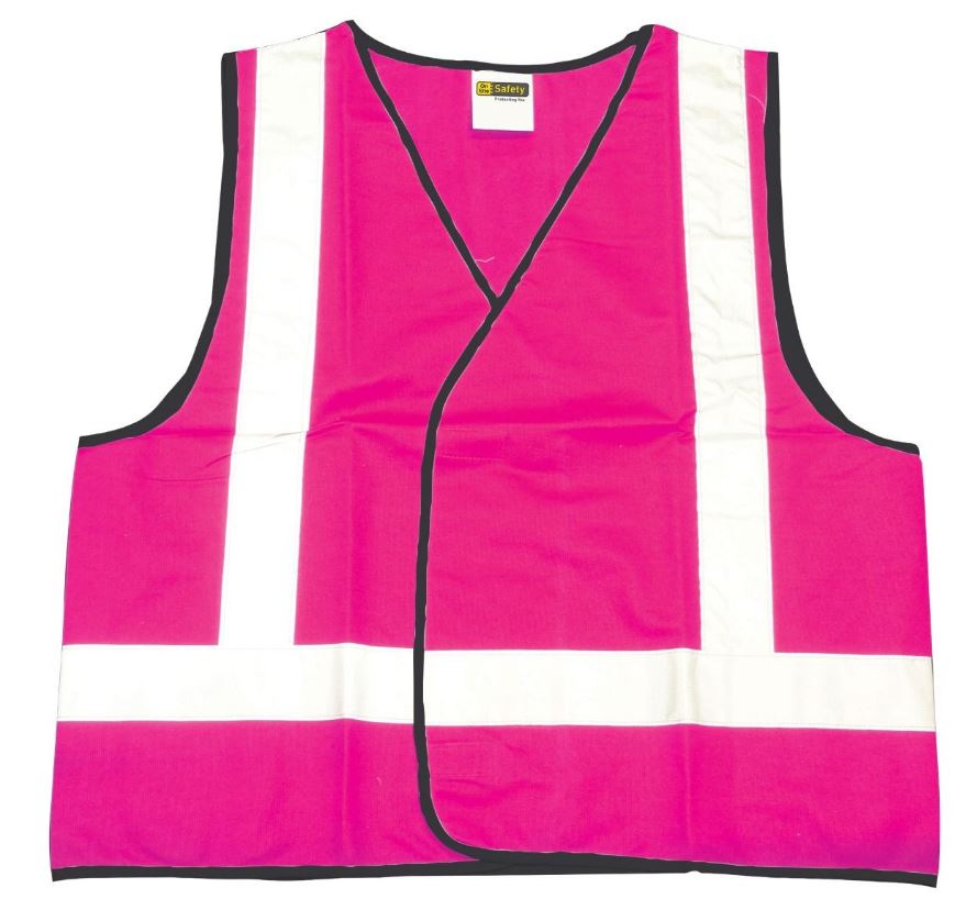 Hi Viz Day/Night Safety Vest - Fluro Pink Size XX Large