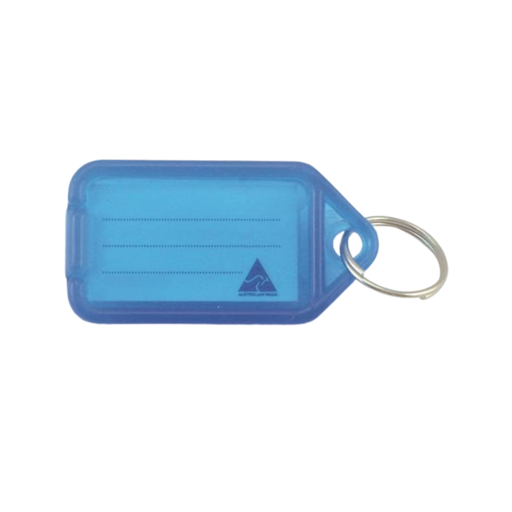 Key Tag w/- key ring - Coloured (ea/50Bag)