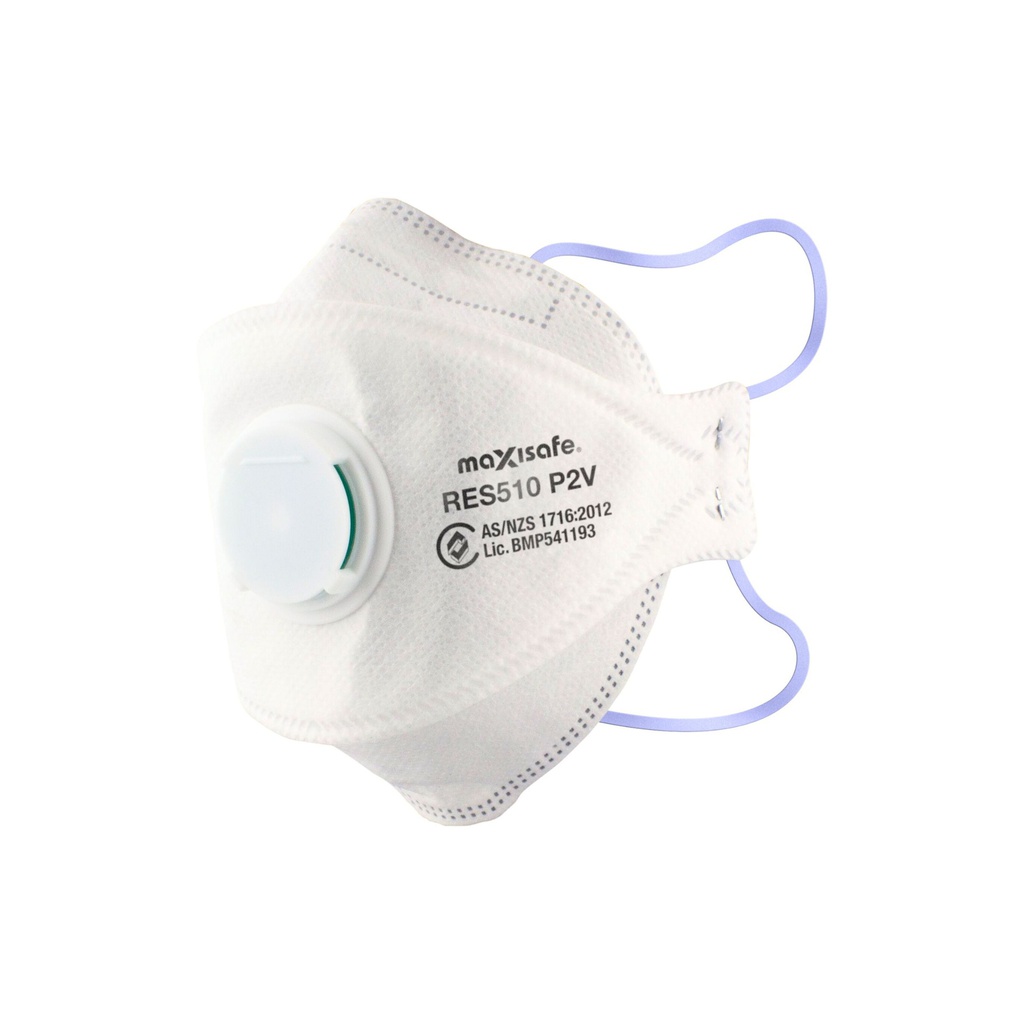 Maxi Safe P2V 3 panel Flat Fold Respirator (Box of 20)