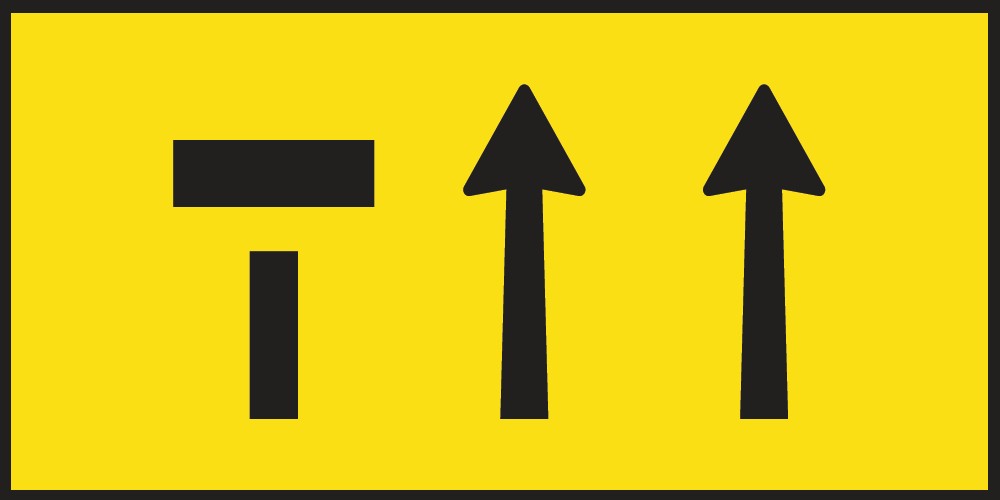 Metal Sign Boxed Edge 1800 x 900mm - Lane Status (3 Lane)3