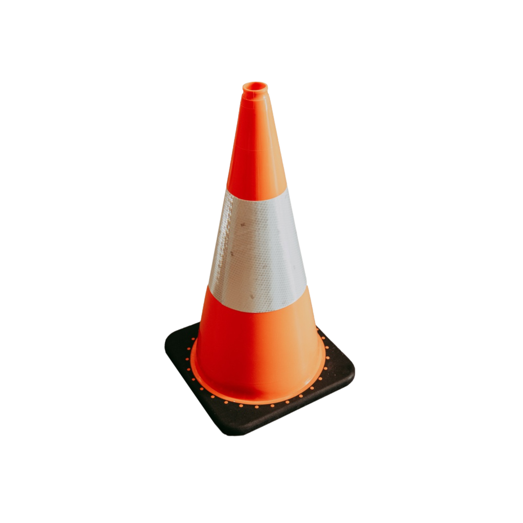 Orange Traffic Cone 700mm w/- Reflective Band
