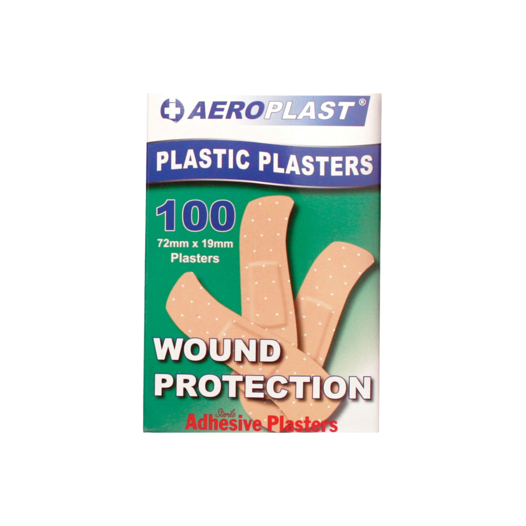 Plastic Bandaid/Plasters 72 x 19mm (Box of 50)