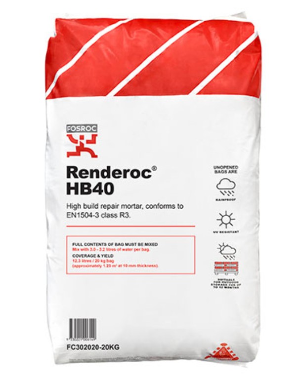 Renderoc HB40 20kg (ea/50 pallet)*