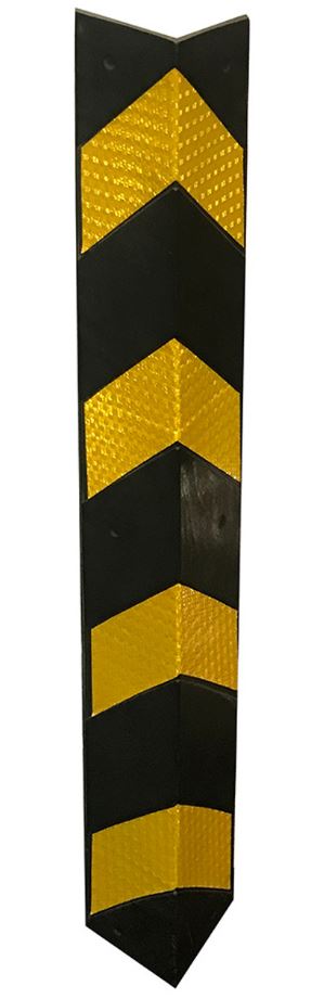 Rubber Corner Protector 800mm x 100mm Yellow/Black