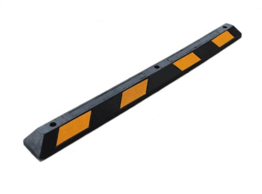 Rubber Wheel Stop Black/Yellow 1650x150x100mm 14kg