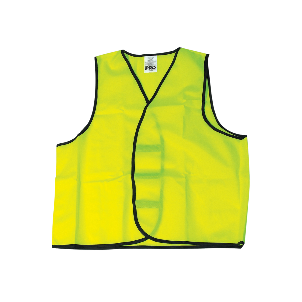 Safety Vest Hi Vis Fluro Yellow (Day Use) Size X Large