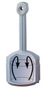 Smokers Ceasefire/Smokestop Cigarette Bin - Classic Grey