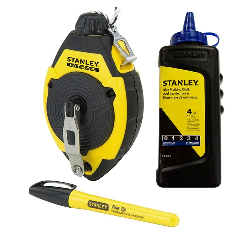 Stanley Fat Max Chalk line Set c/w marker - Blue