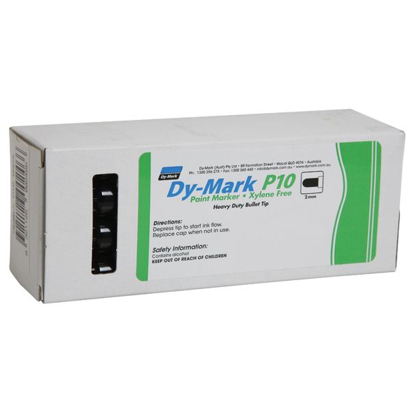 Paint Marker Pen P10 - Black (ea/12 Box)