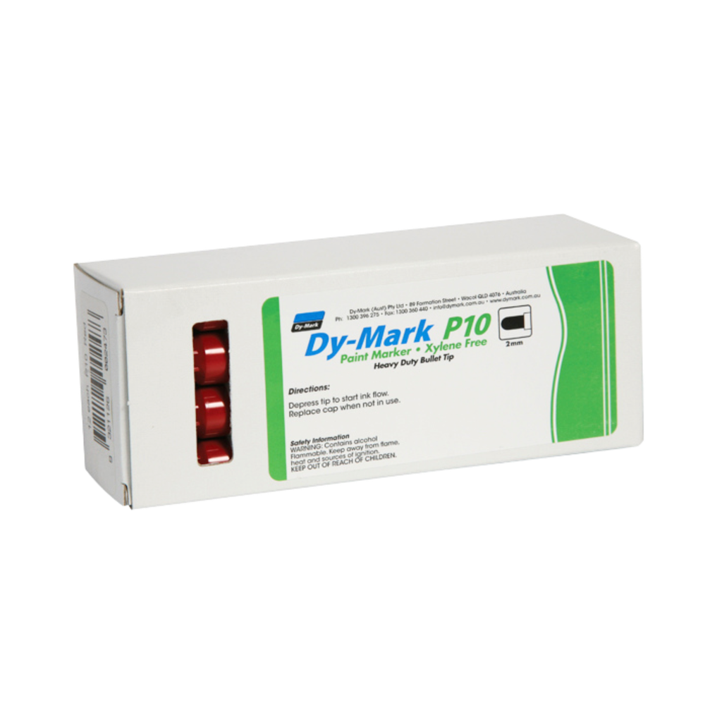 Paint Marker Pen P10 - Red (ea/12 Box)