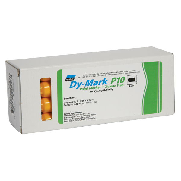Paint Marker Pen P10 - Yellow (ea/12 Box)