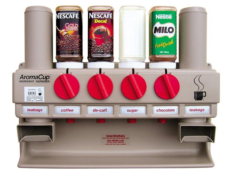 Coffee/Ingredient Dispenser Station - 2 Tea Bag &amp; 4 Ingredient
