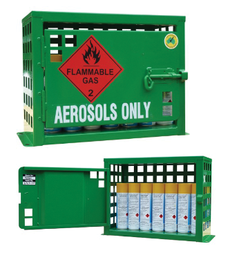 Green Aerosol Storage Cage 2 Storage Level Up to 12 Cans
