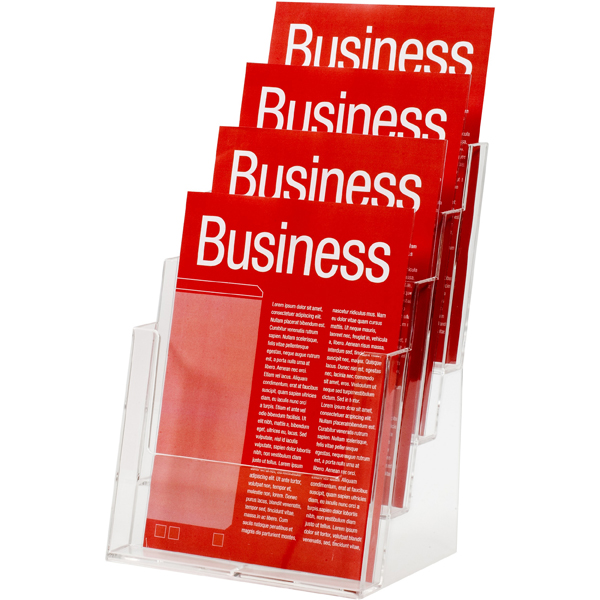 A4 Brochure Holders - 4 Tier (Plastic)