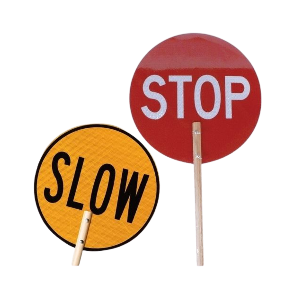 Stop/Slow Bat - w/ Wooden Handle