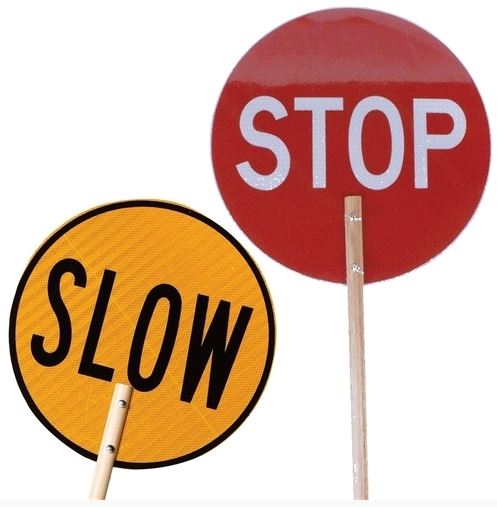 Stop/Slow Bat - w/ Wooden Handle