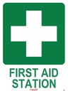 Safety Sign 600 x 450mm Coreflute - First Aid Station
