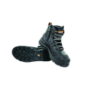 XT Zip Side Lace Up Safety Boot Black