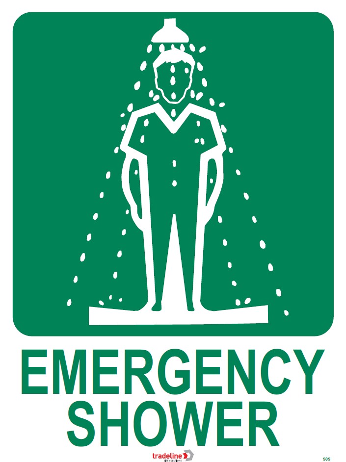 Emergency Shower Sign - 600 x 450mm