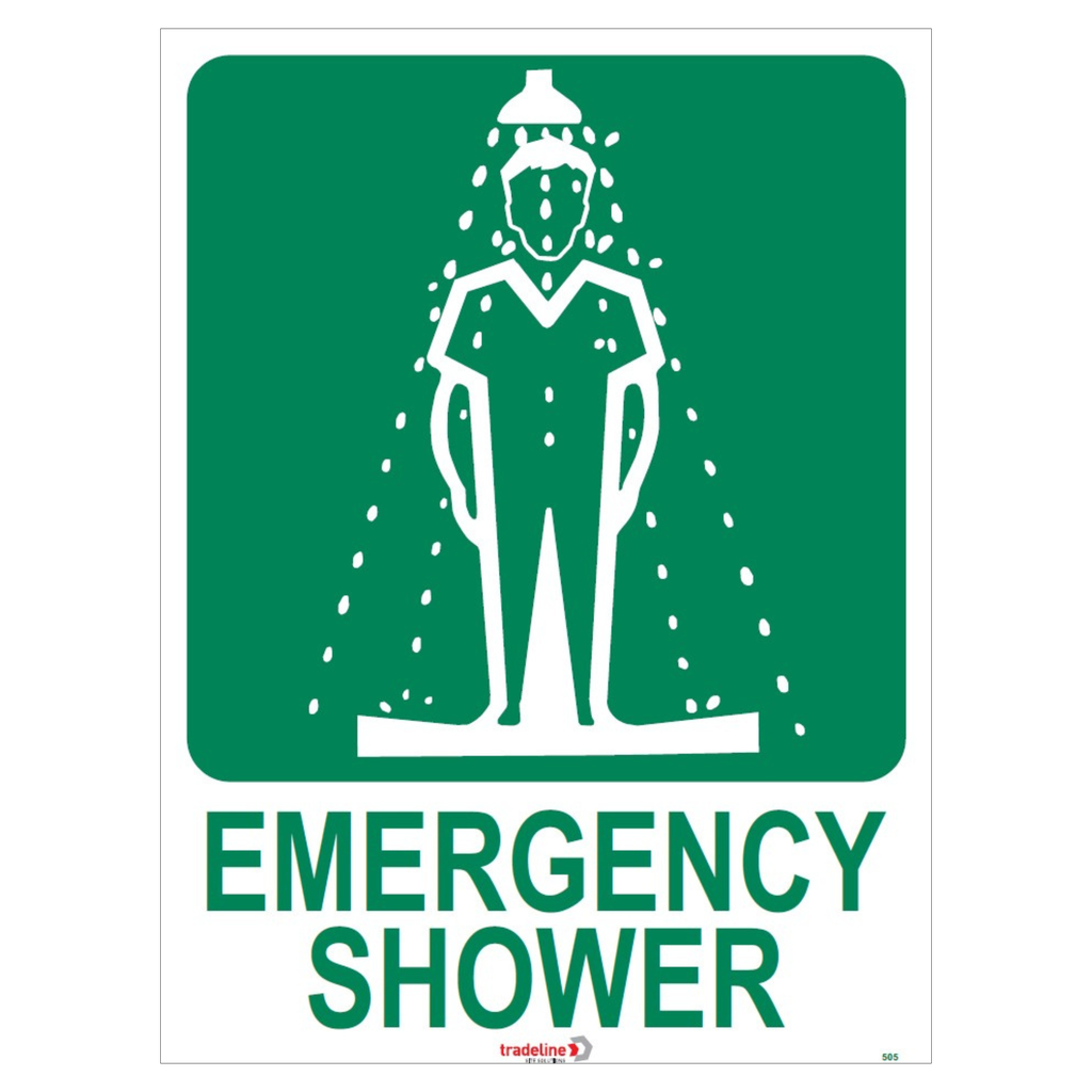 Emergency Shower Sign - 600 x 450mm