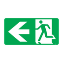 Running Man Sign 350 x 180mm (Left Arrow)
