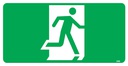 Running Man Sign 350 x 185mm (No Arrow)