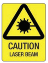 Safety Sign 600 x 450mm - CAUTION Laser Beam