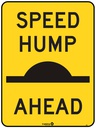 Safety Sign 600 x 450mm -  Speed Hump Ahead