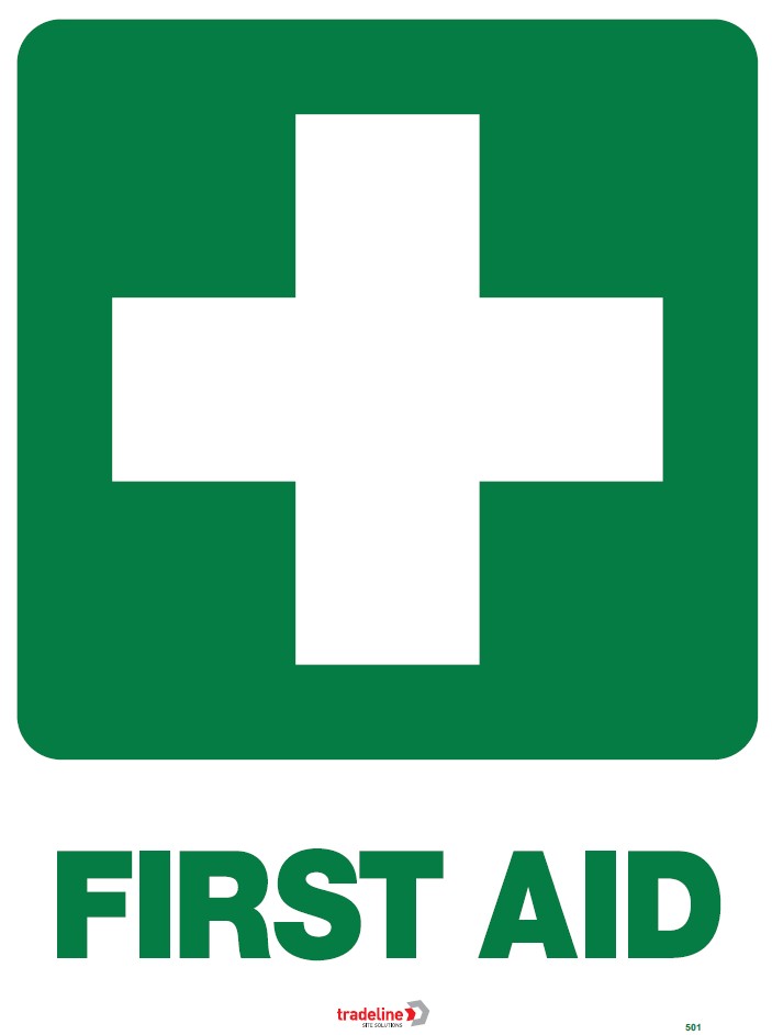 Safety Sign 600 x 450mm - First Aid
