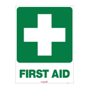 Safety Sign 600 x 450mm - First Aid