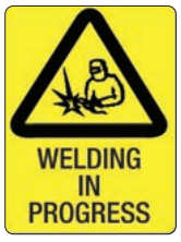 Safety Sign 600 x 450mm - Welding In Progress