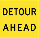 QLD Multi Message 600 x 600mm Class 1 Reflective - Detour Ahead