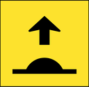 QLD Multi Message 600 x 600mm Class 1 Reflective - Speed Hump Ahead Symbol