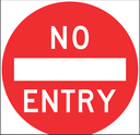 QLD Multi Message 600 x 600mm Class 1 Reflective - No Entry