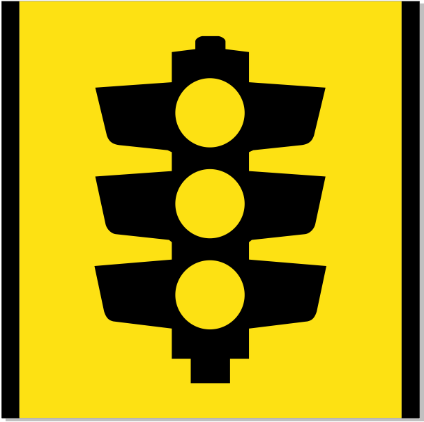 Victoria Multi Message 600 x 600mm Class 1 Reflective - Traffic Signals (Symbol)