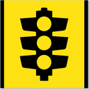 Victoria Multi Message 600 x 600mm Class 1 Reflective - Traffic Signals (Symbol)