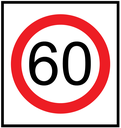 Victoria Multi Message Sign 600 x 600mm Class 1 Reflective- 60km
