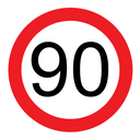 Victoria Multi Message Sign 600 x 600mm Class 1 Reflective - 90km